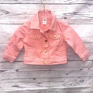 Carter's Pink Denim Jacket Size 12 Months